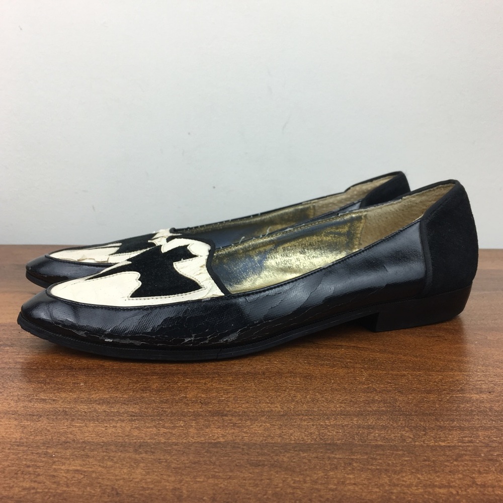 Vintage Prima Royale Batman Flats Shoes Women’s Size 5.5M Loafers Halloween.